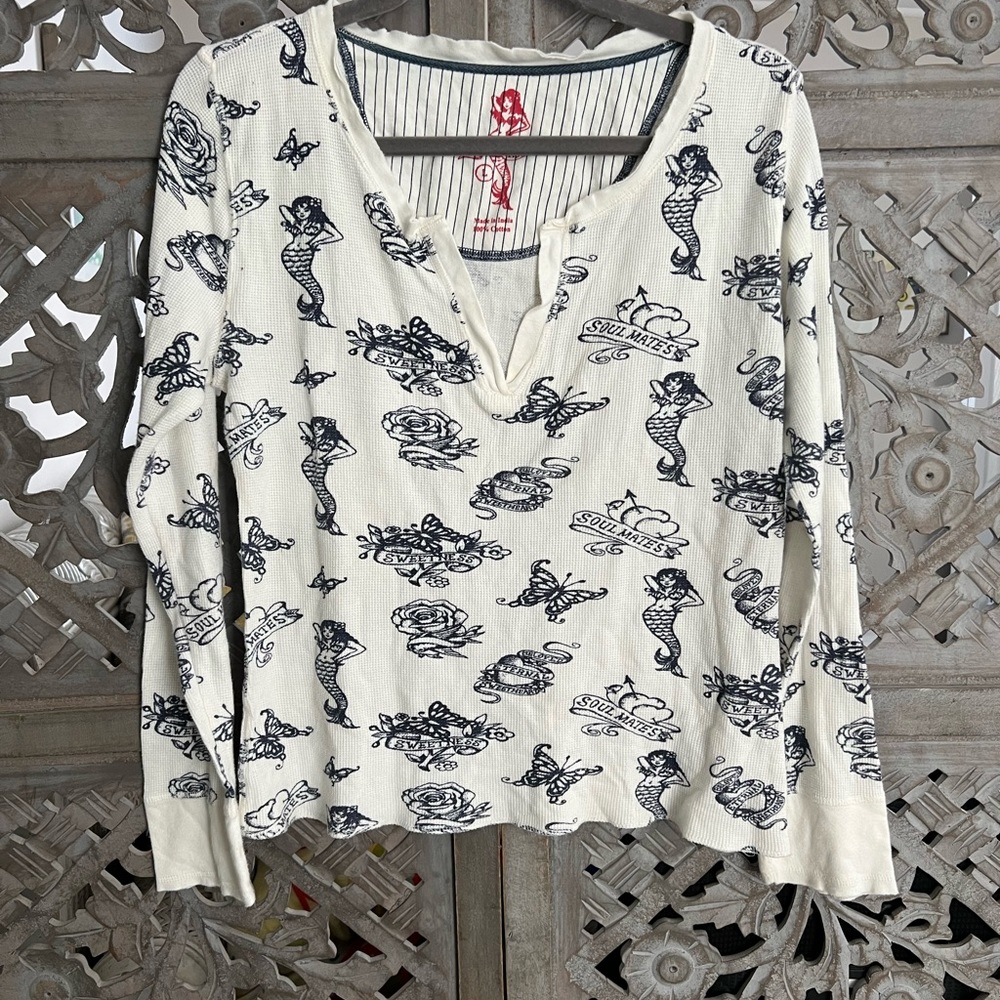 PJ Salvage Pajama Top, large